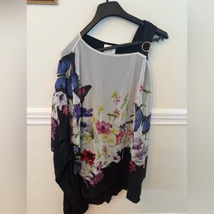 Cavalli Class Floral Butterfly Dress – Size L